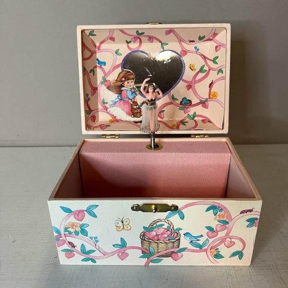 Vintage Ballerina Music Box Trinket Jewelry Box 80s 90s - Picture 1 of 10